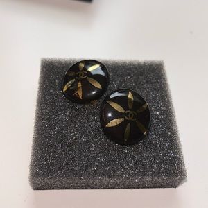 Chanel Stud Clip On Earrings